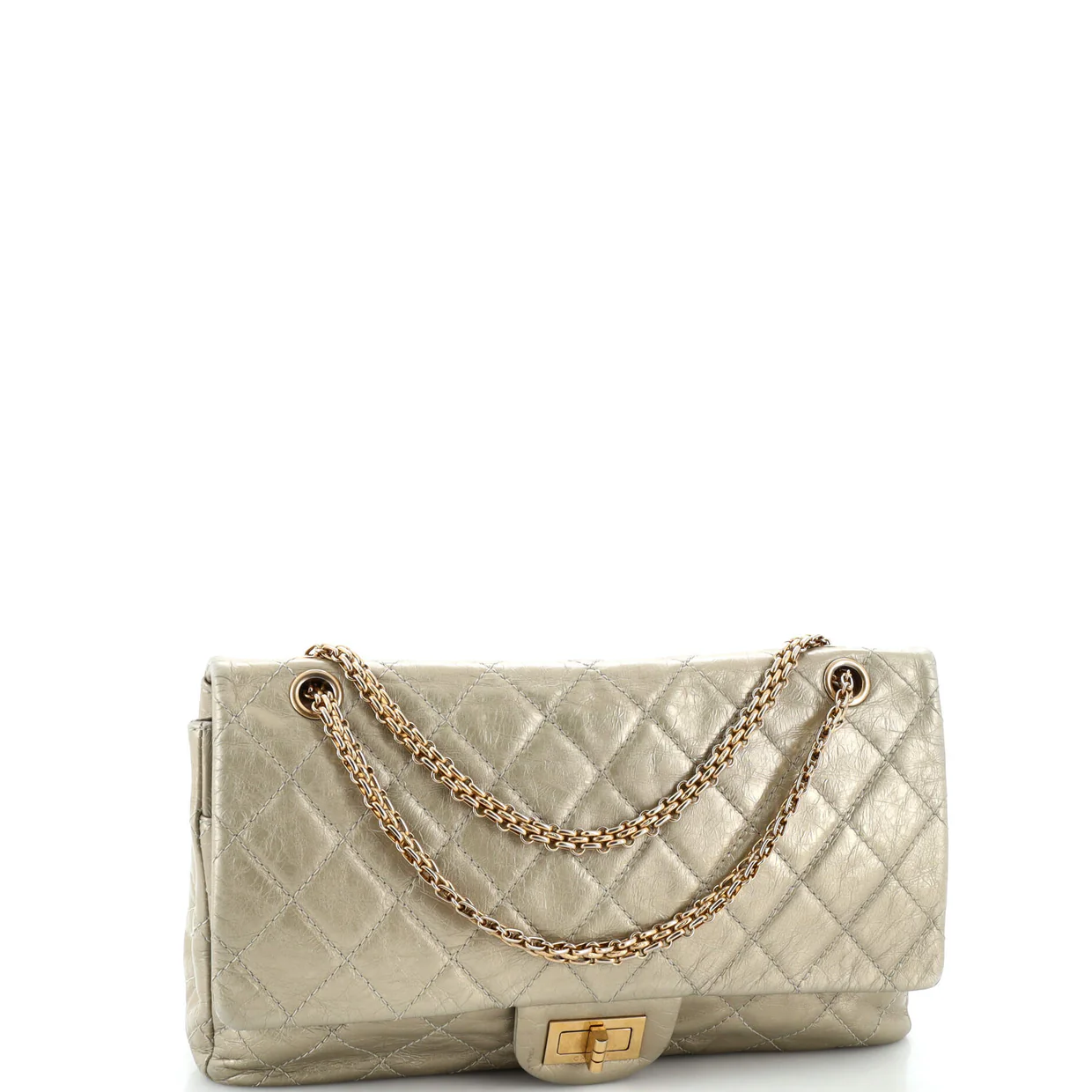 Reissue 2.55 Flap Bag Quilted Metallic Aged Calfskin 226 - Deep Luxury