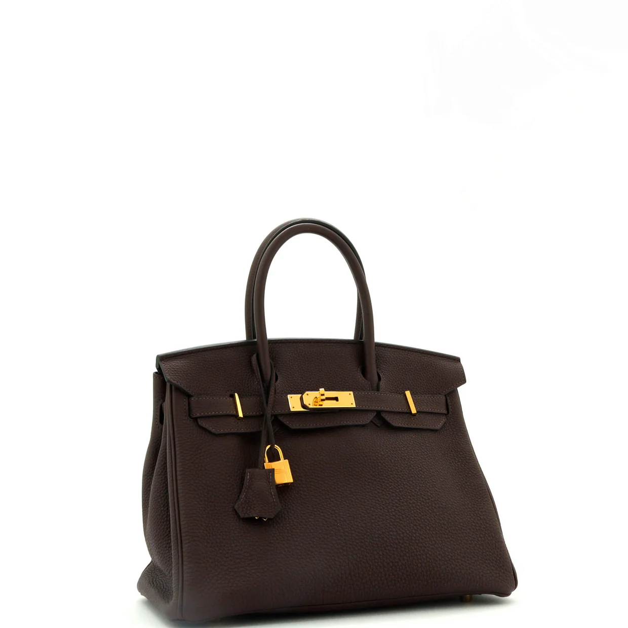 Birkin Handbag Havane Togo with Gold Hardware 30 - Deep Luxury