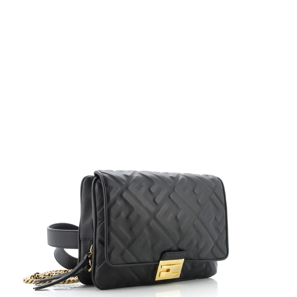 Upside Down Bag Zucca Embossed Leather - Deep Luxury