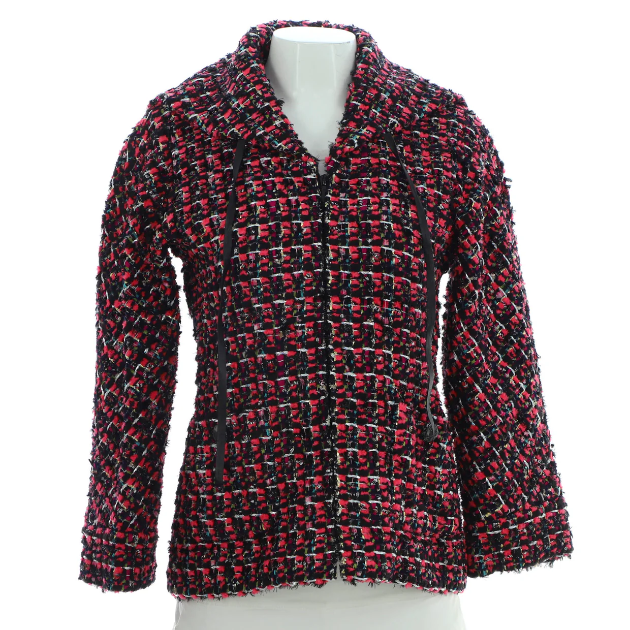 Women’s Collared Zip Jacket Tweed - Deep Luxury