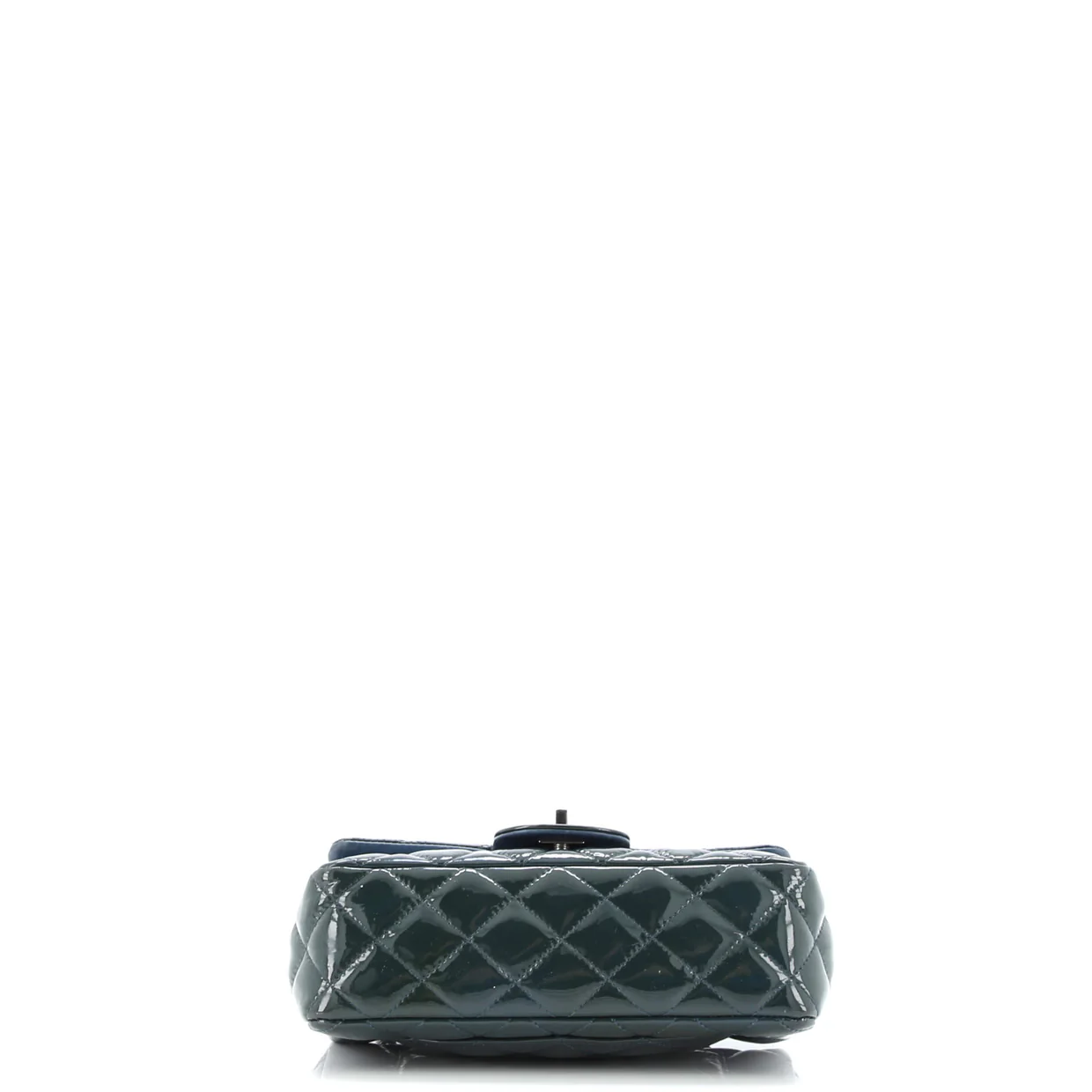 Classic Single Flap Bag Quilted Patent Mini - Deep Luxury