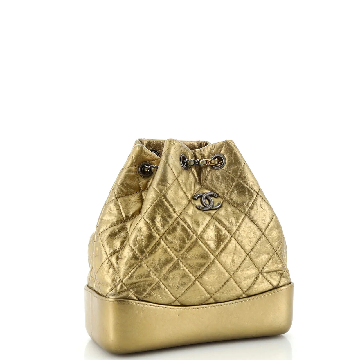 Gabrielle Backpack Quilted Aged Calfskin Small - Deep Luxury