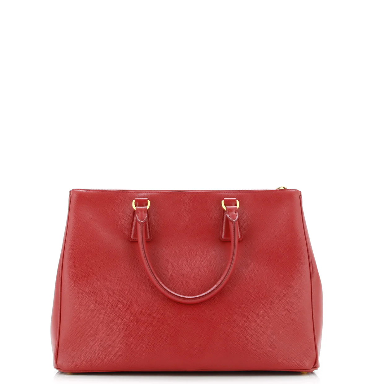 Double Zip Lux Tote Saffiano Leather Large - Deep Luxury