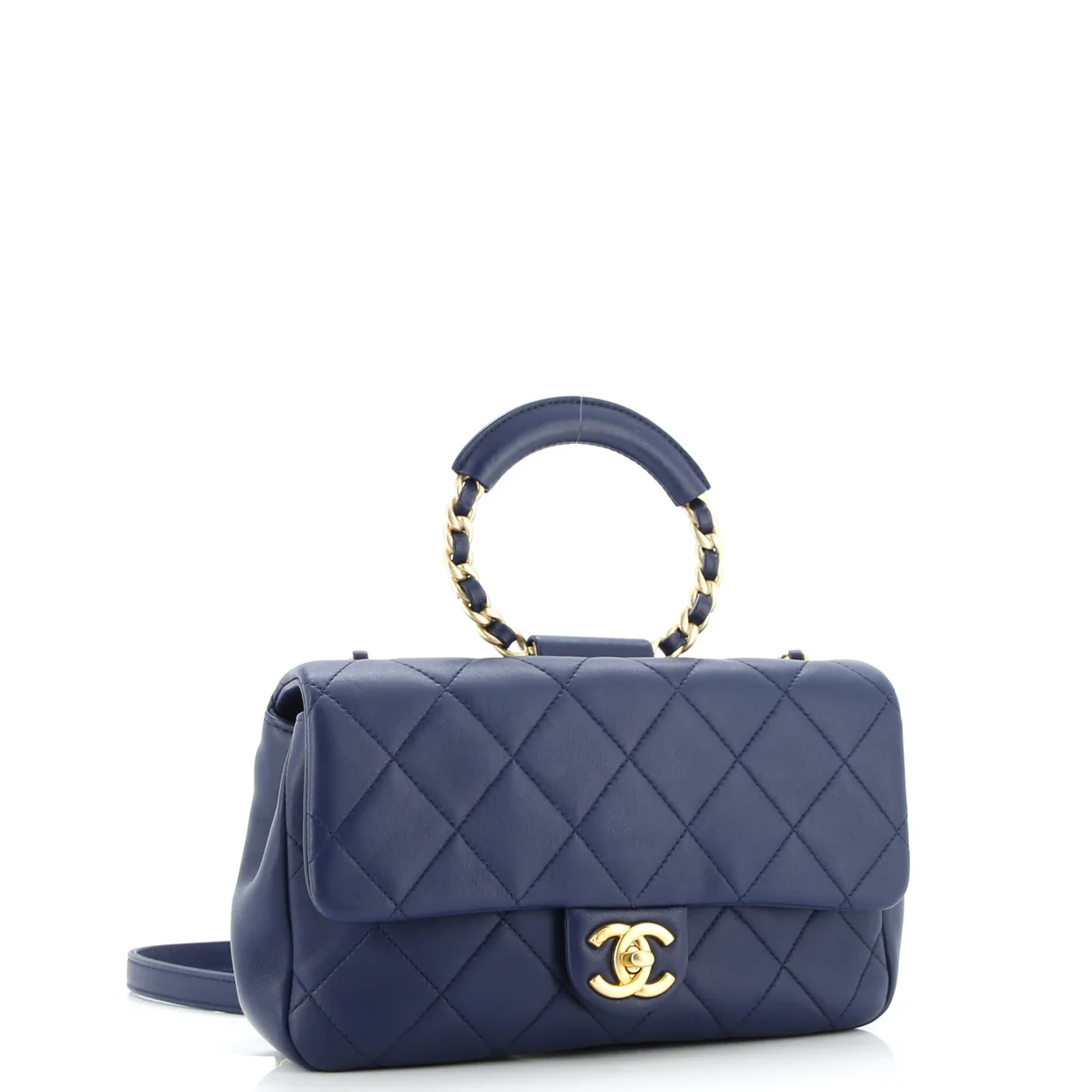 In The Loop Flap Bag Quilted Lambskin Medium - Deep Luxury