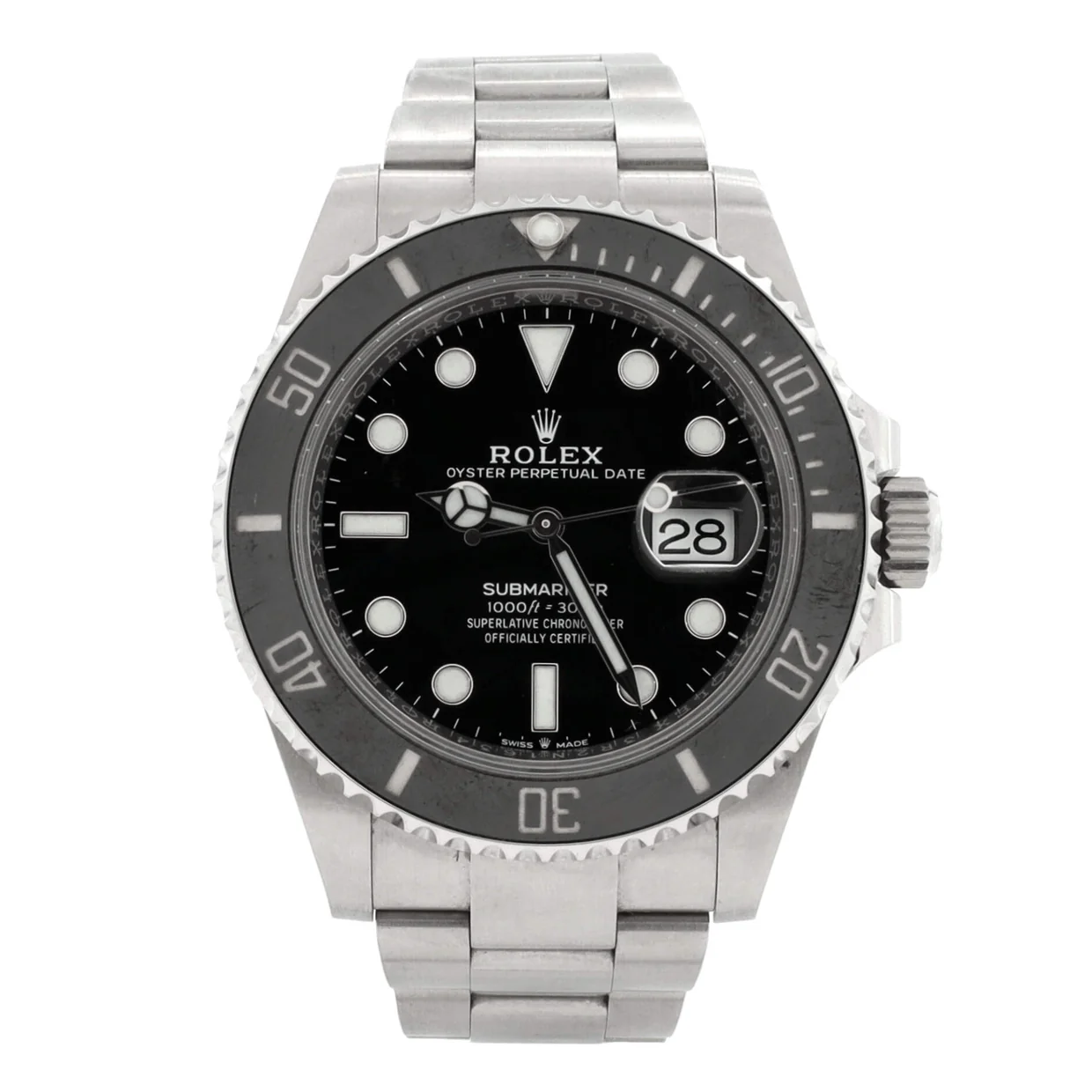 Oyster Perpetual Submariner Date Automatic Watch Stainless Steel and Cerachrom 41 - Deep Luxury