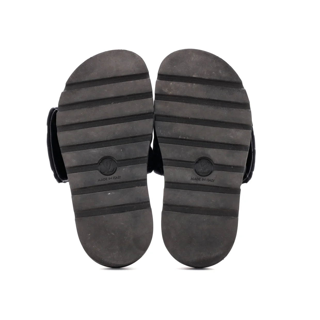 Women's Pool Pillow Comfort Mule Sandals Monogram Puffer Fabric - Deep Luxury