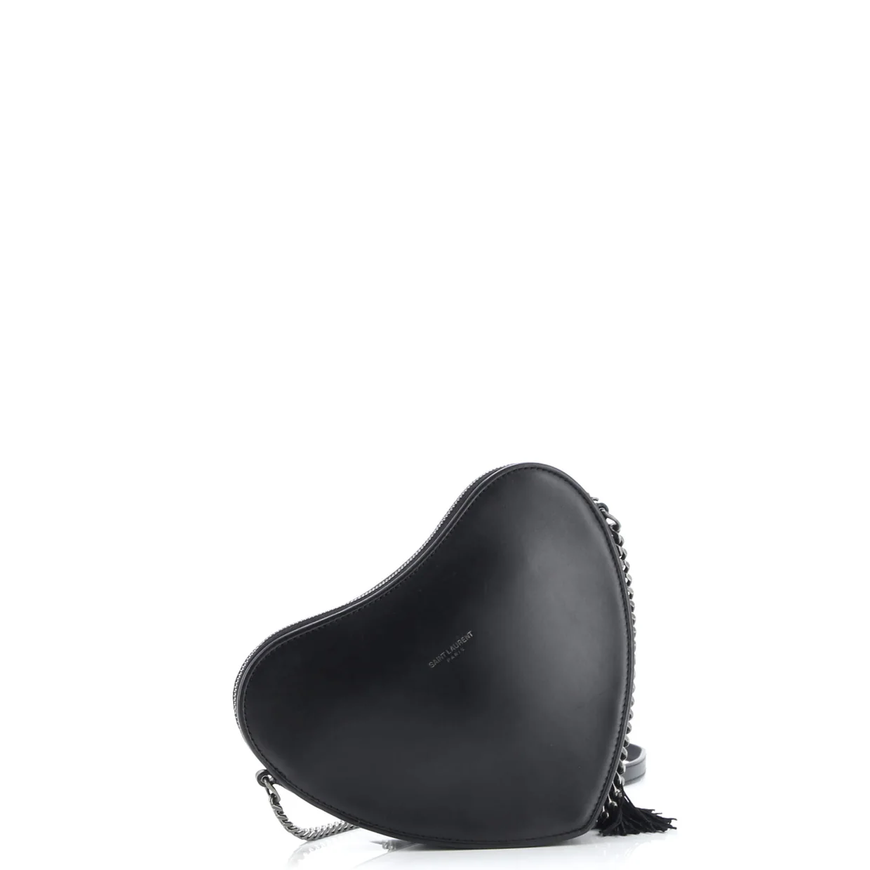 Love Heart Tassel Chain Bag Leather Small - Deep Luxury