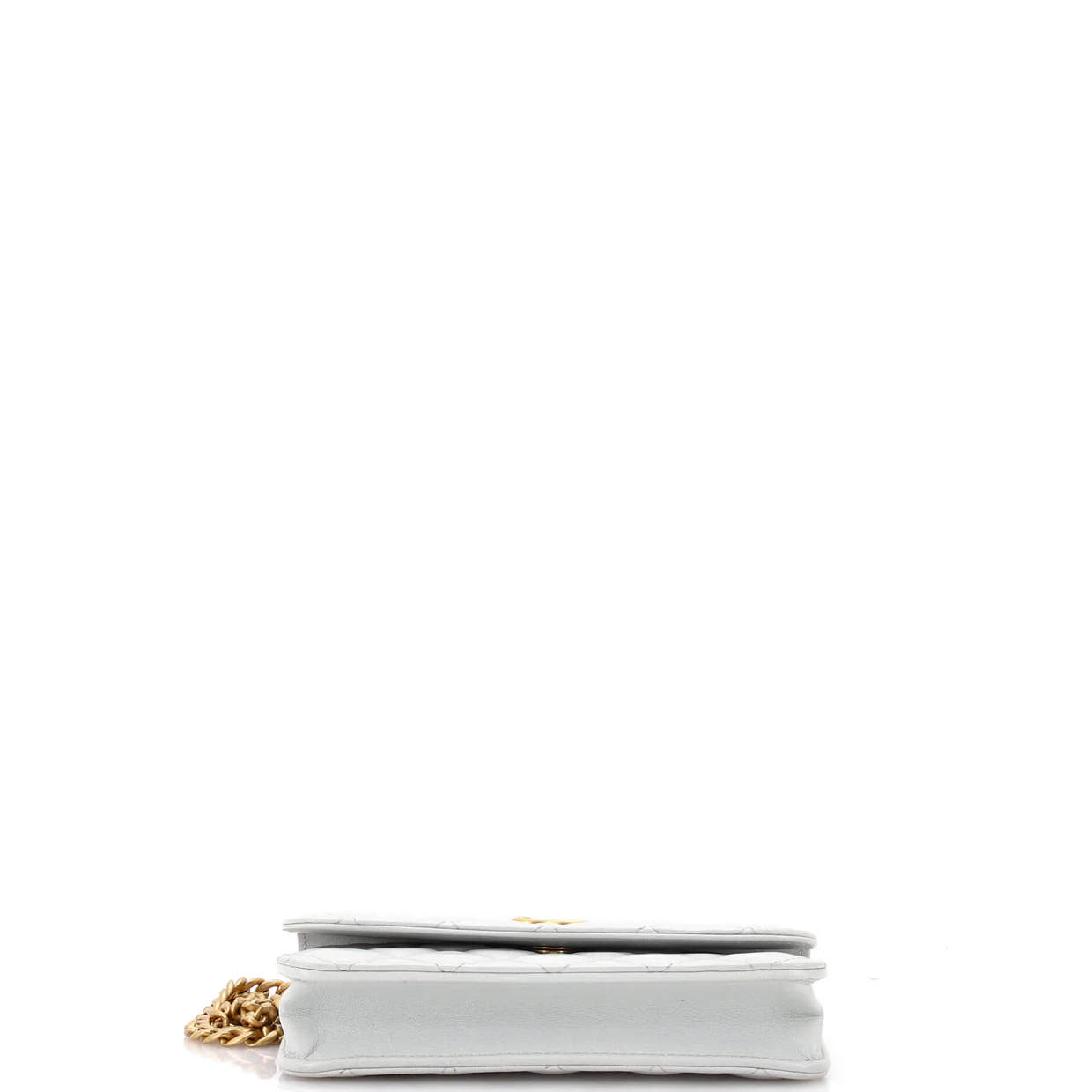 Sweet Camellia Wallet on Chain Quilted Lambskin - Deep Luxury