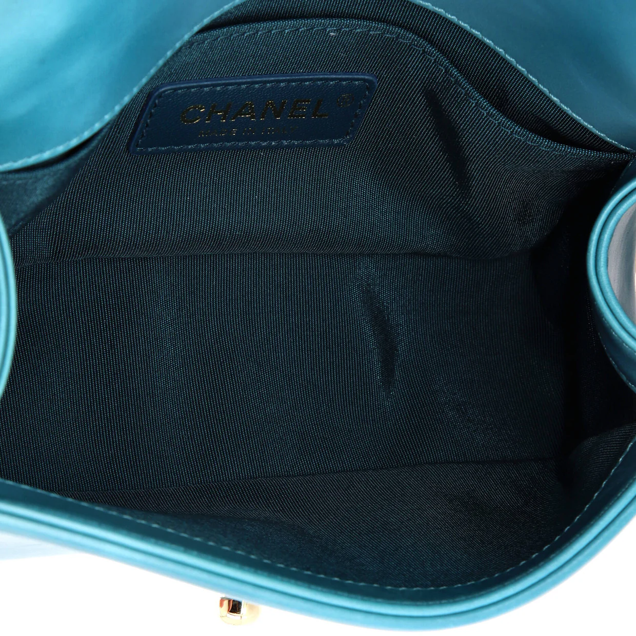 Boy Flap Bag Shearling with Leather Small - Deep Luxury