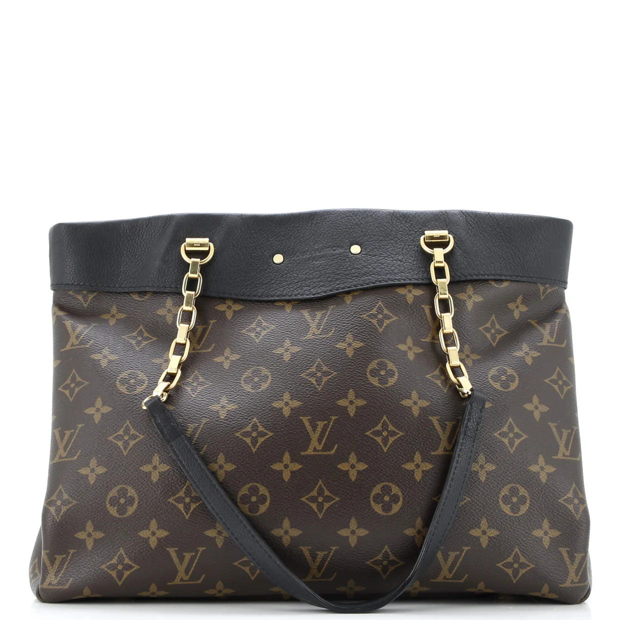 Pallas Shopper Monogram Canvas and Calfskin - Deep Luxury