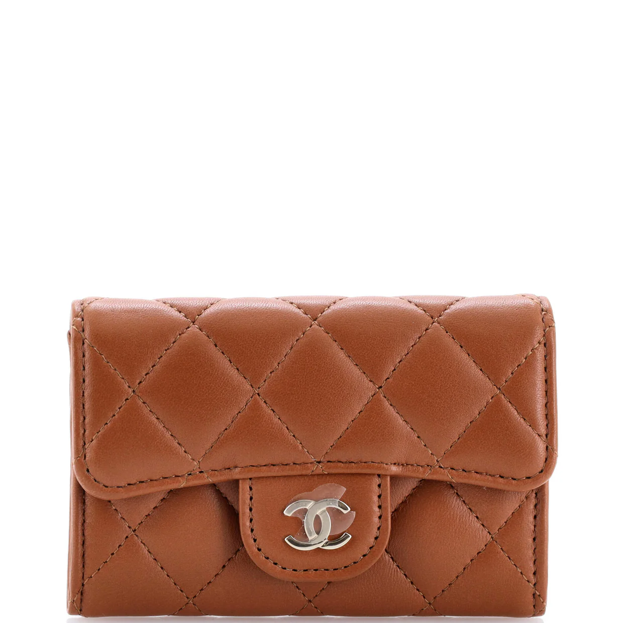 Classic Flap Card Case Quilted Lambskin - Deep Luxury