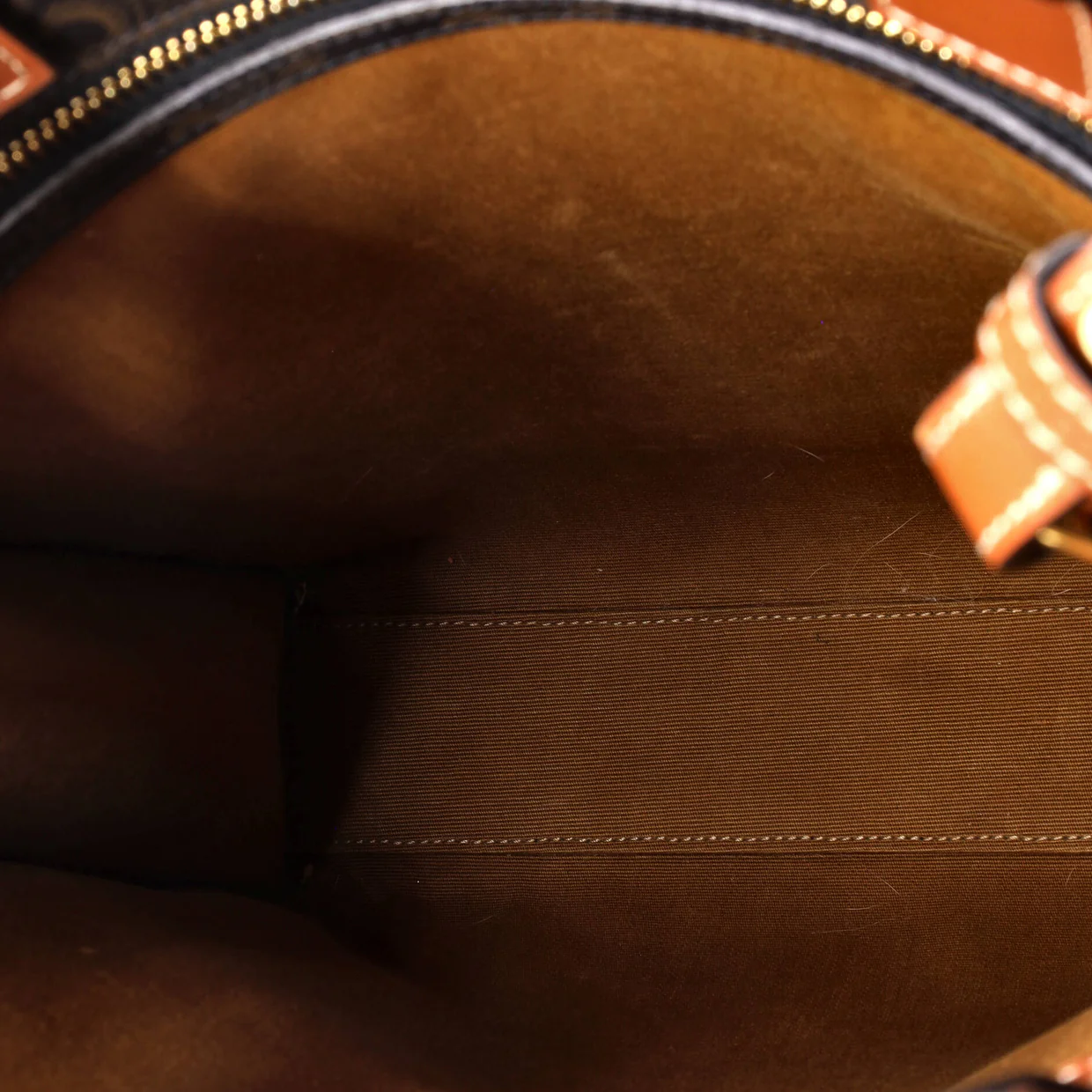 Vertical Cabas Tote Triomphe Coated Canvas Small - Deep Luxury