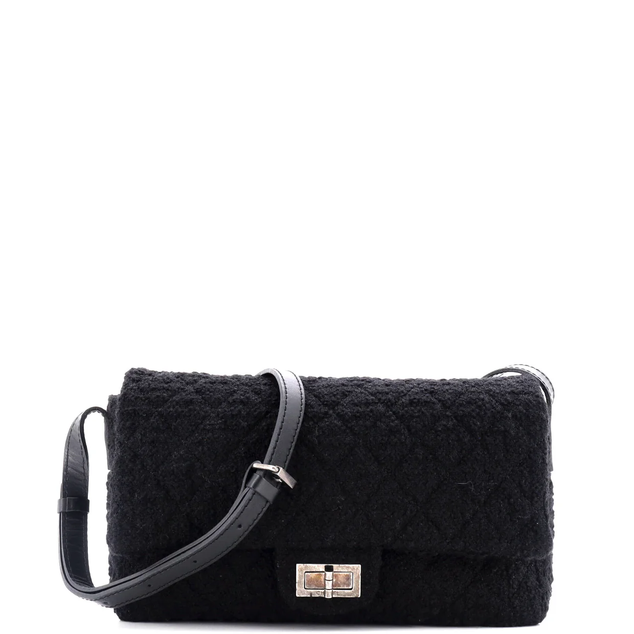 Easy Reissue Messenger Flap Bag Quilted Tweed Large - Deep Luxury