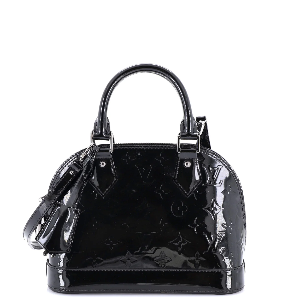 Alma Handbag Monogram Vernis BB - Deep Luxury