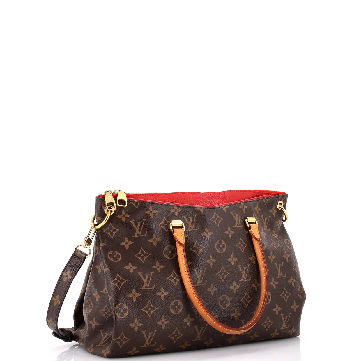 Pallas Tote Monogram Canvas with Leather - Deep Luxury