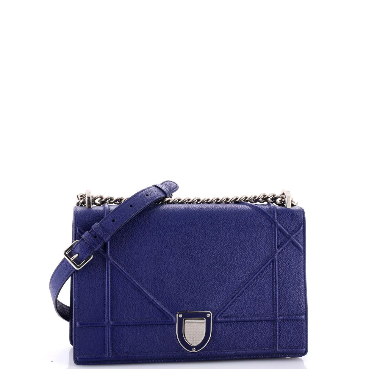 Diorama Flap Bag Grained Calfskin Medium - Deep Luxury