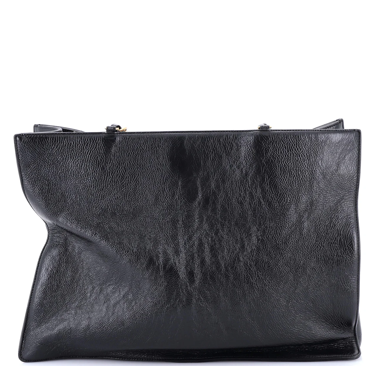 Timeless CC Chain Shopping Tote Shiny Aged Calfskin Large - Deep Luxury