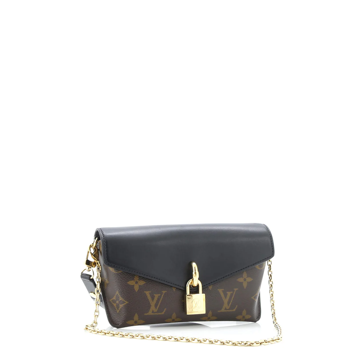 Padlock on Strap Handbag Monogram Canvas and Leather - Deep Luxury