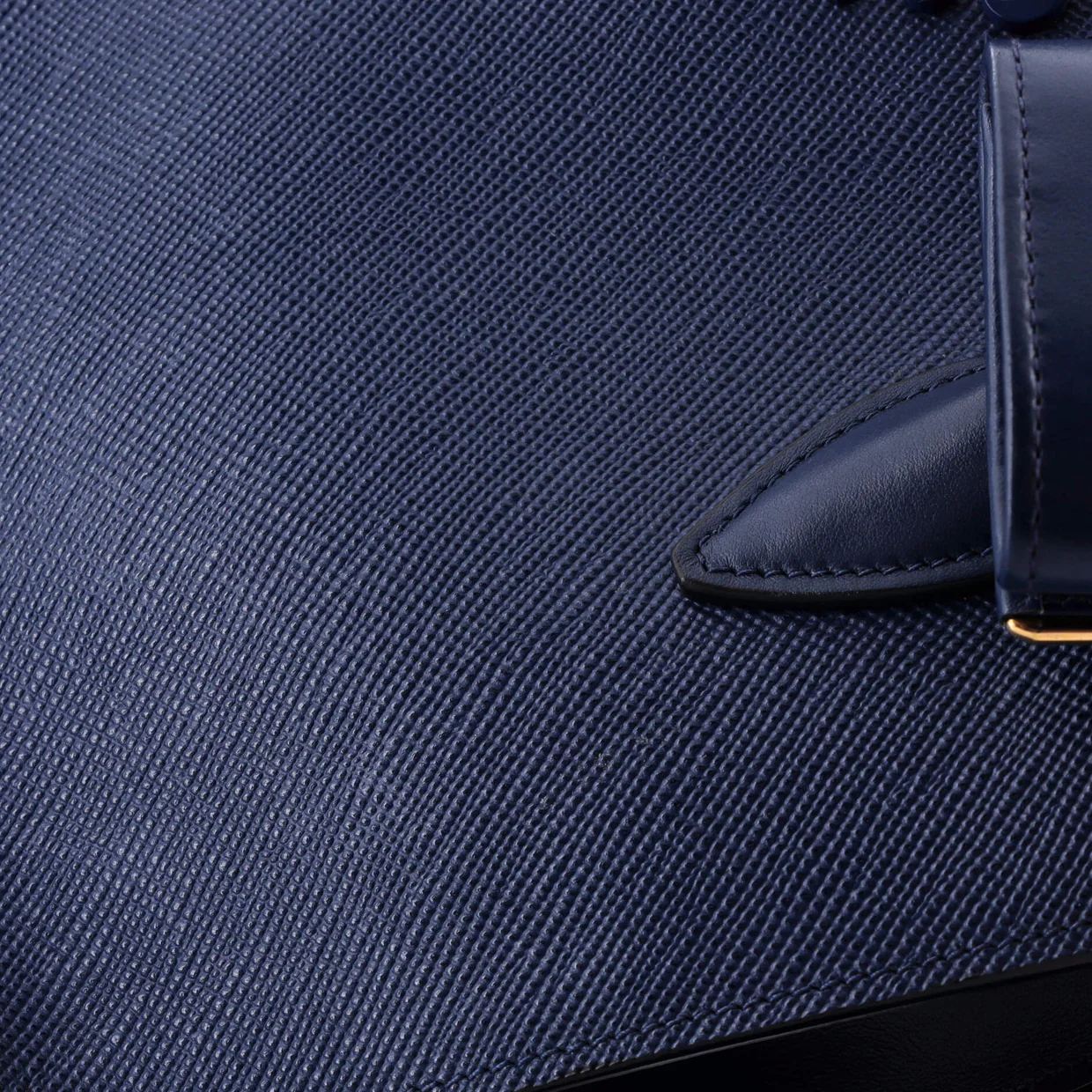 Monochrome Tote Saffiano with City Calf Medium - Deep Luxury