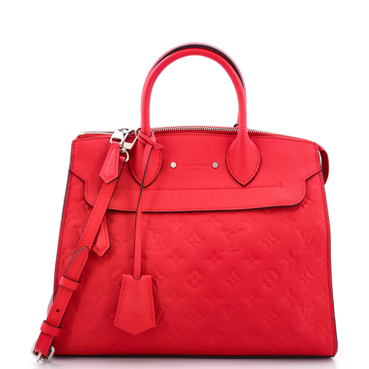 Pont Neuf Handbag Monogram Empreinte Leather MM - Deep Luxury