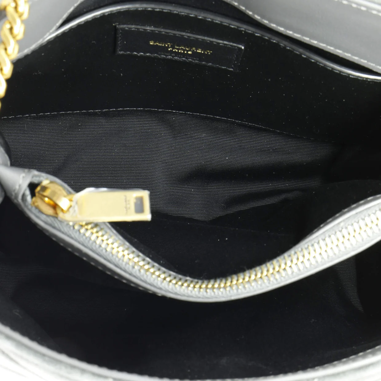 Loulou Shoulder Bag Matelasse Chevron Suede Small - Deep Luxury