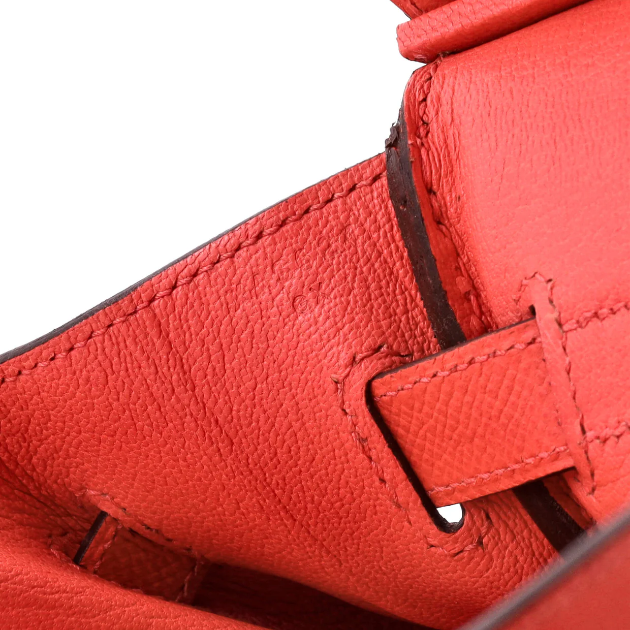 Birkin Handbag Rouge Pivoine Epsom with Gold Hardware 30 - Deep Luxury