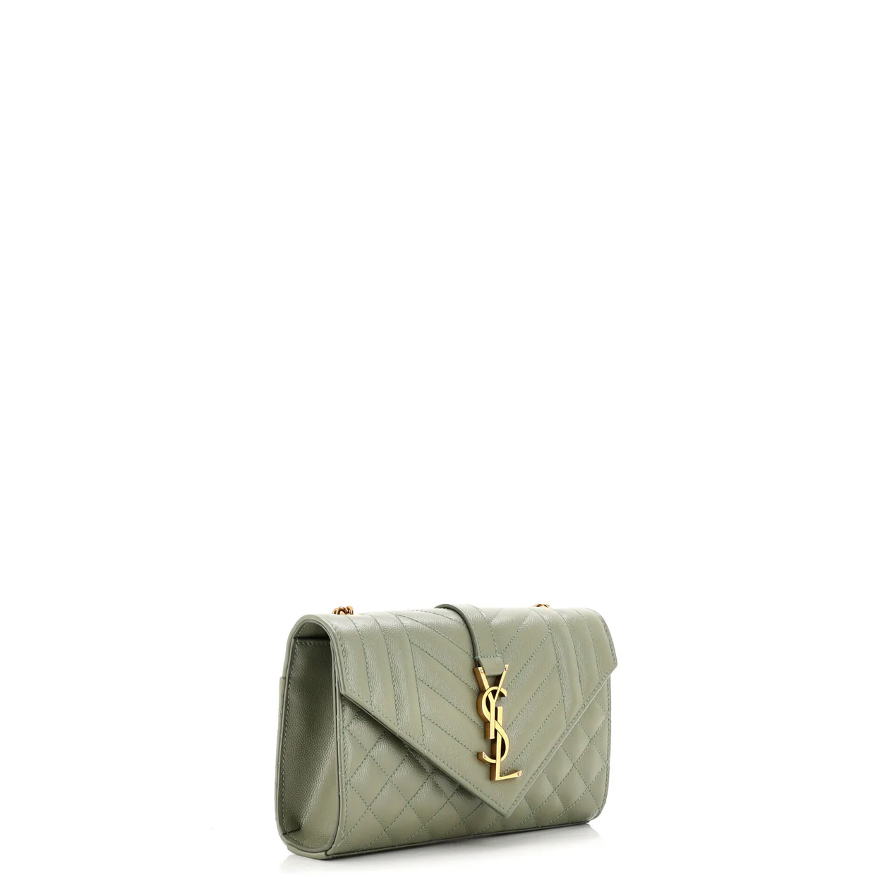 Classic Monogram Envelope Satchel Mixed Matelasse Leather Small - Deep Luxury