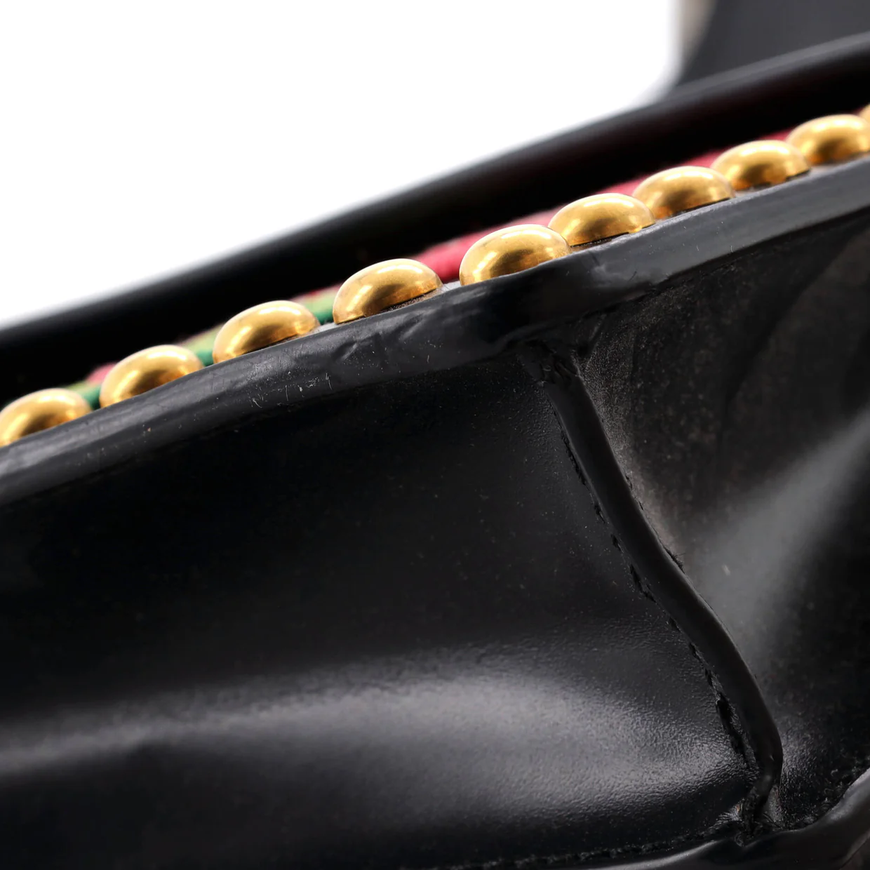 Dionysus Bag Embroidered Studded Leather Small - Deep Luxury