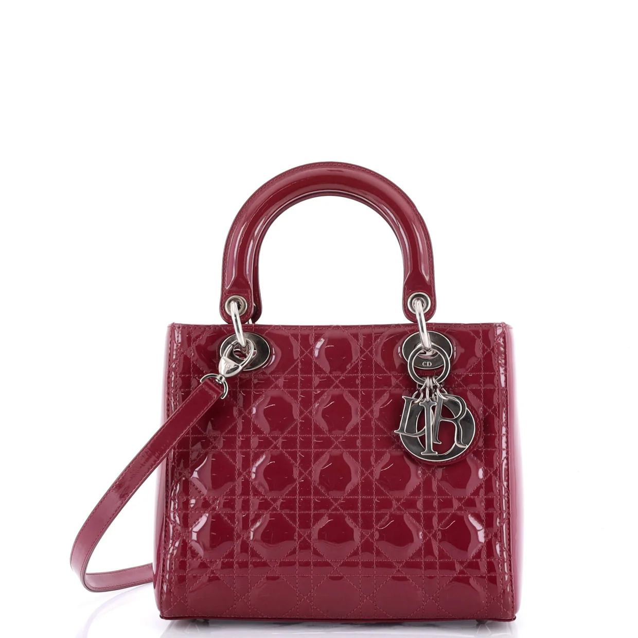Lady Dior Bag Cannage Quilt Patent Medium - Deep Luxury
