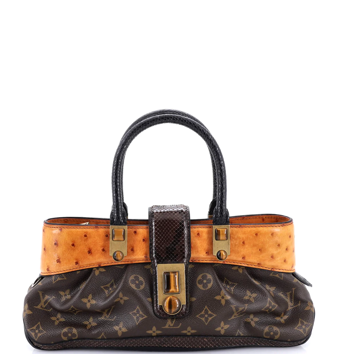 Macha Waltz Handbag Monogram Canvas and Exotics - Deep Luxury