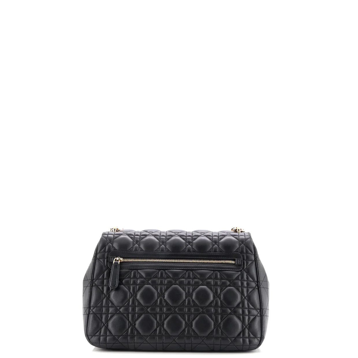 Long Chain Miss Dior Bag Cannage Quilt Lambskin Medium - Deep Luxury