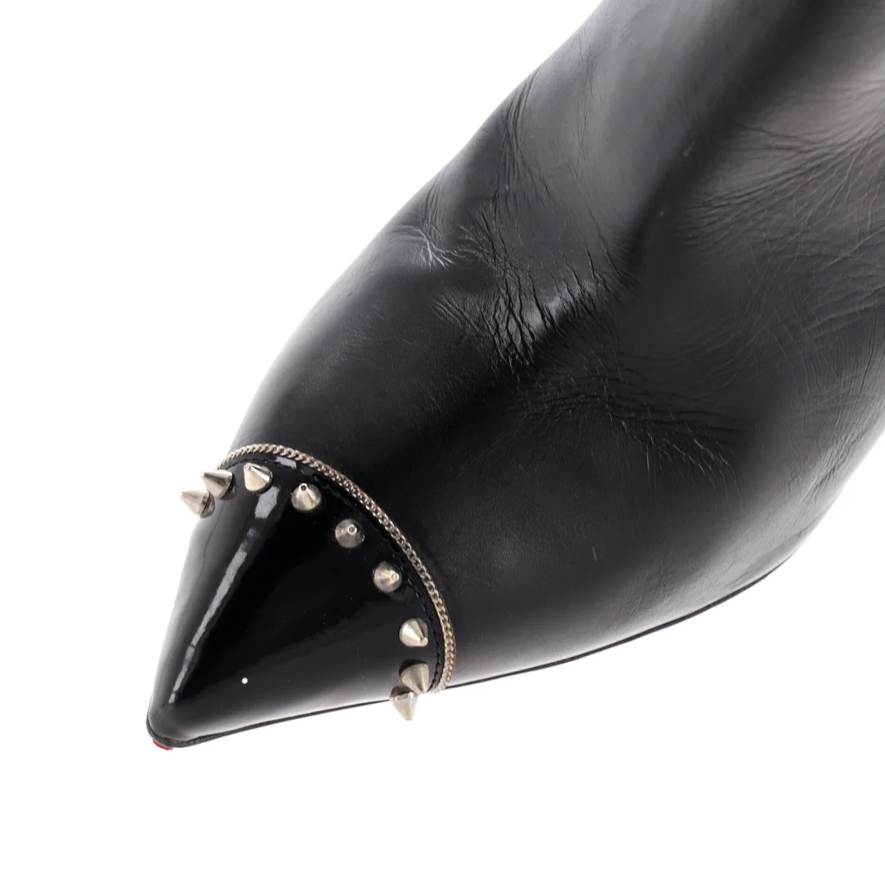 Women's Banjo Chelsea Boots Spiked Leather 100 - Deep Luxury