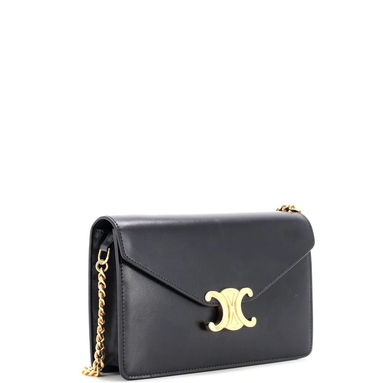 Margo Triomphe Wallet on Chain Leather - Deep Luxury