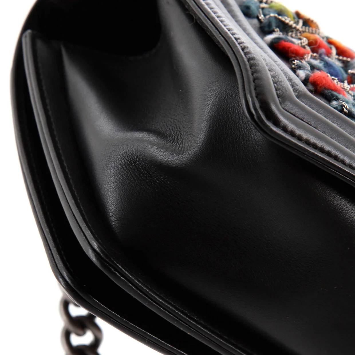 Boy Flap Bag Braided Tweed Old Medium - Deep Luxury