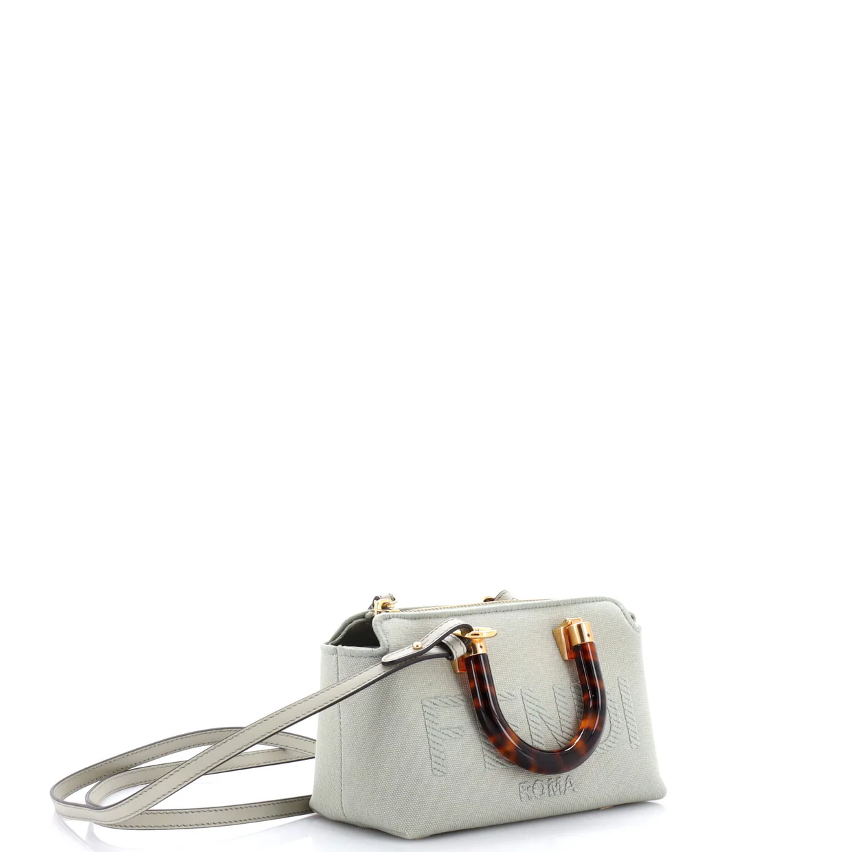 Logo By The Way Top Handle Bag Embroidered Canvas Mini - Deep Luxury