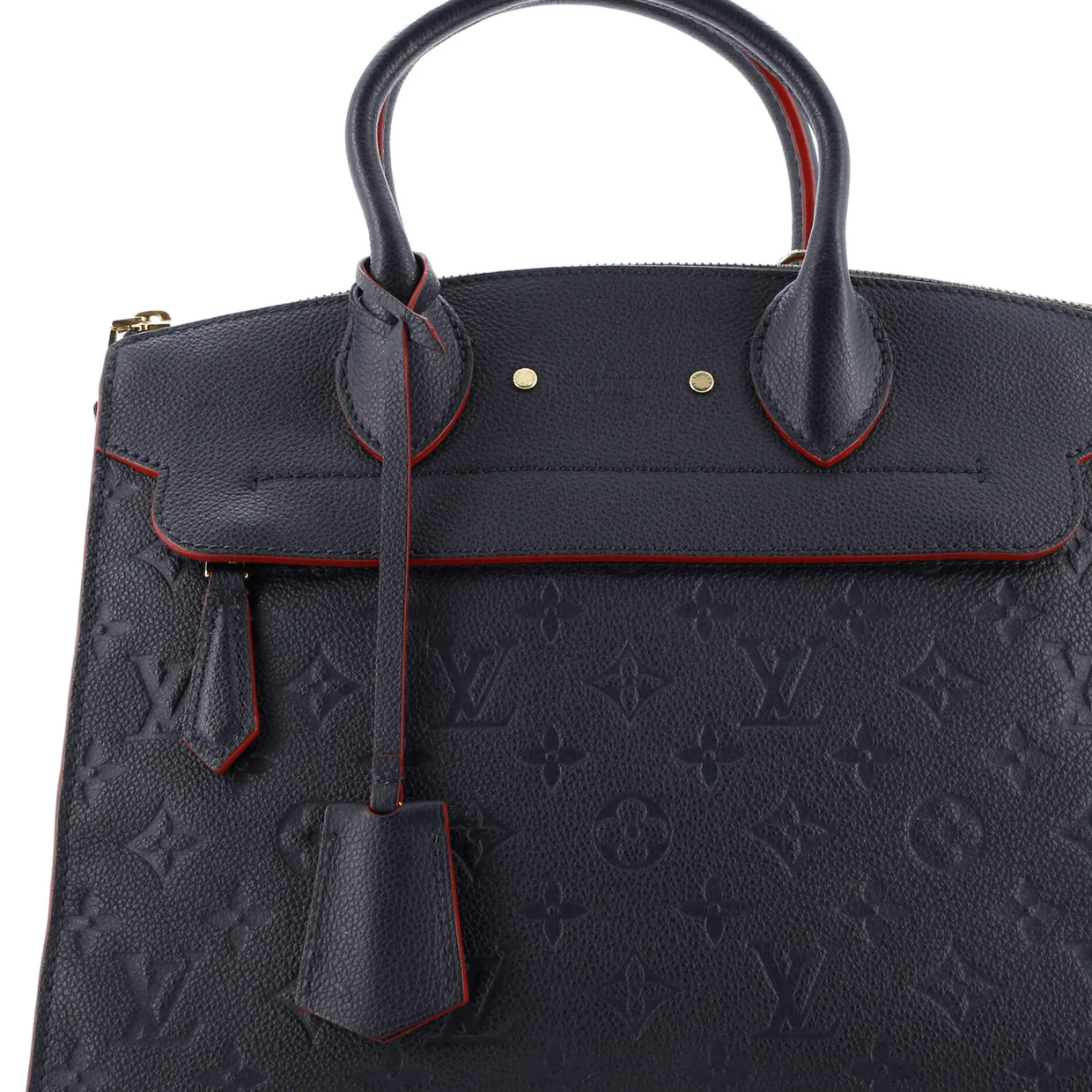 Pont Neuf Handbag Monogram Empreinte Leather MM - Deep Luxury