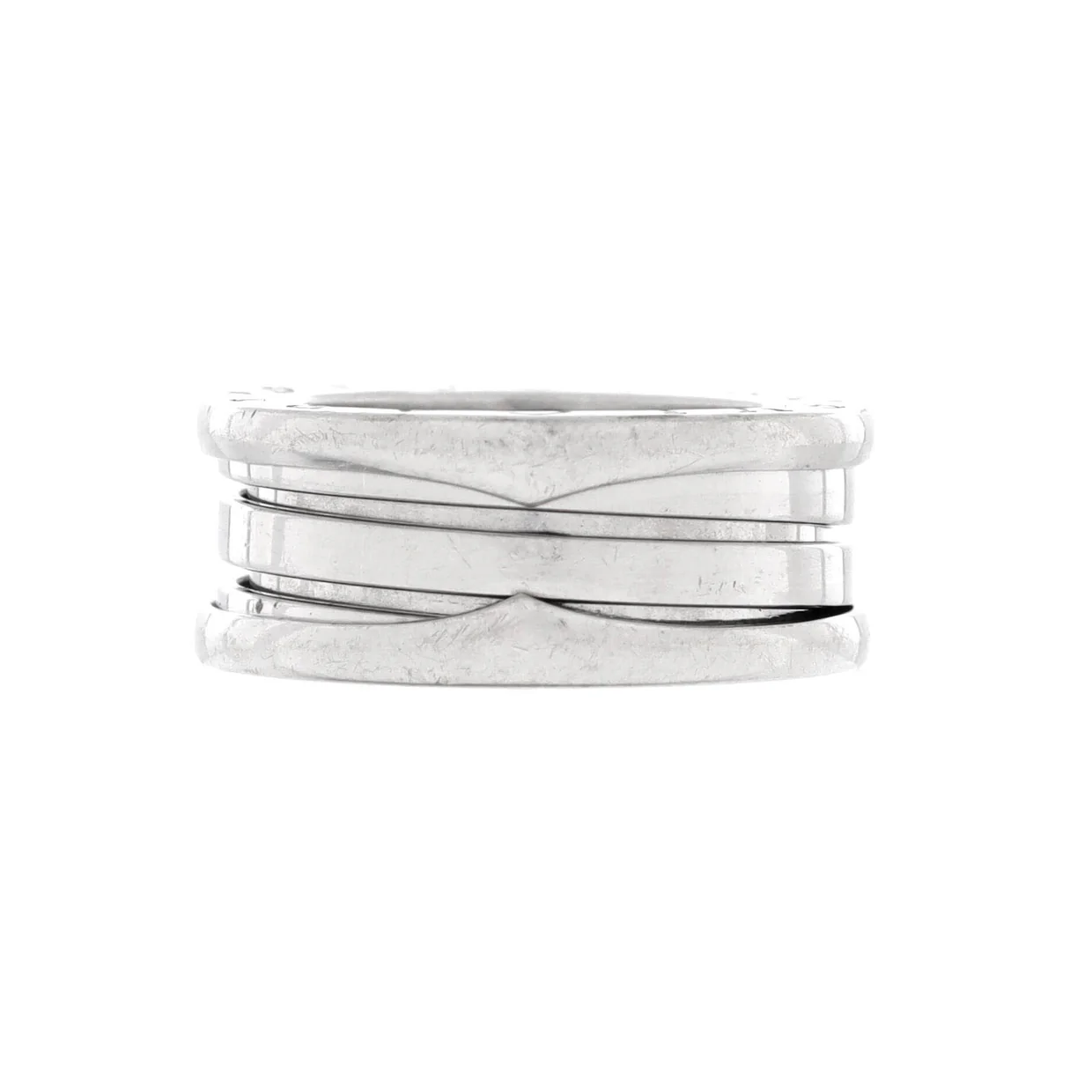 B.Zero1 Three Band Ring 18K White Gold - Deep Luxury