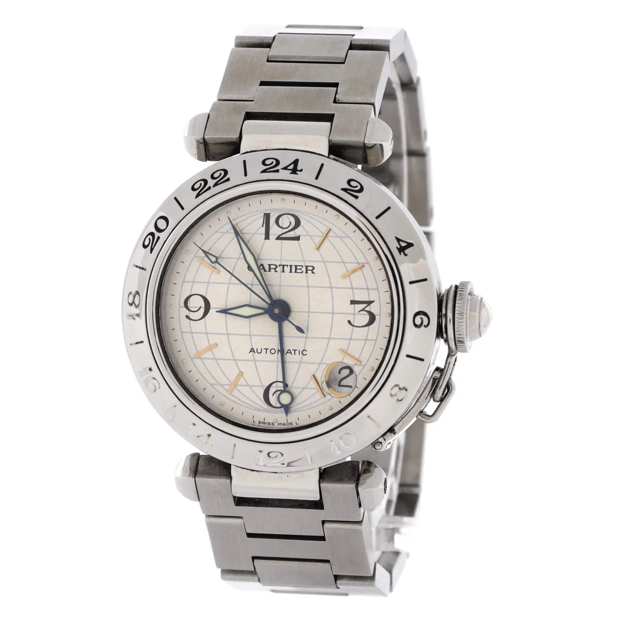 Pasha C Automatic Watch Stainless Steel 35 - Deep Luxury