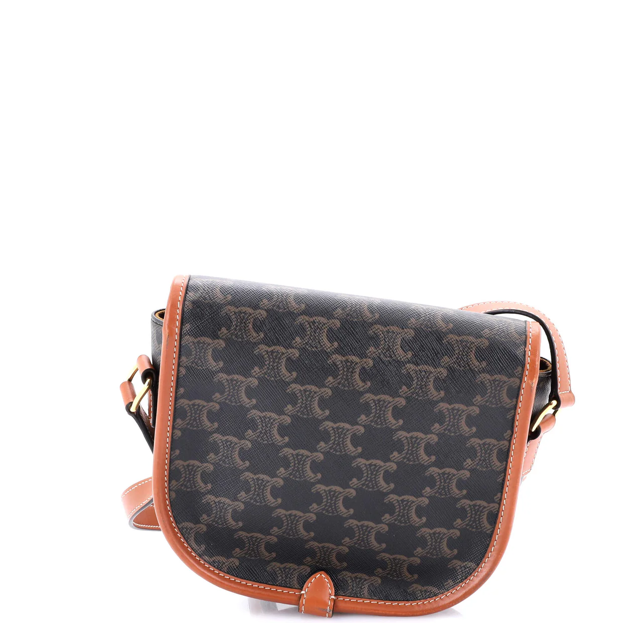 Folco Bag Triomphe Coated Canvas Medium - Deep Luxury