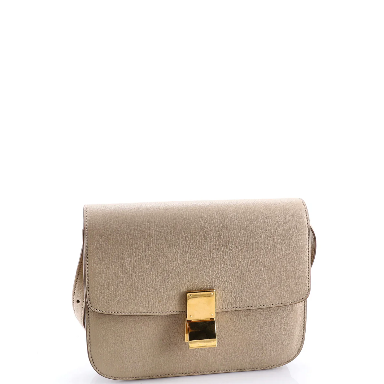 Classic Box Bag Grainy Leather Medium - Deep Luxury