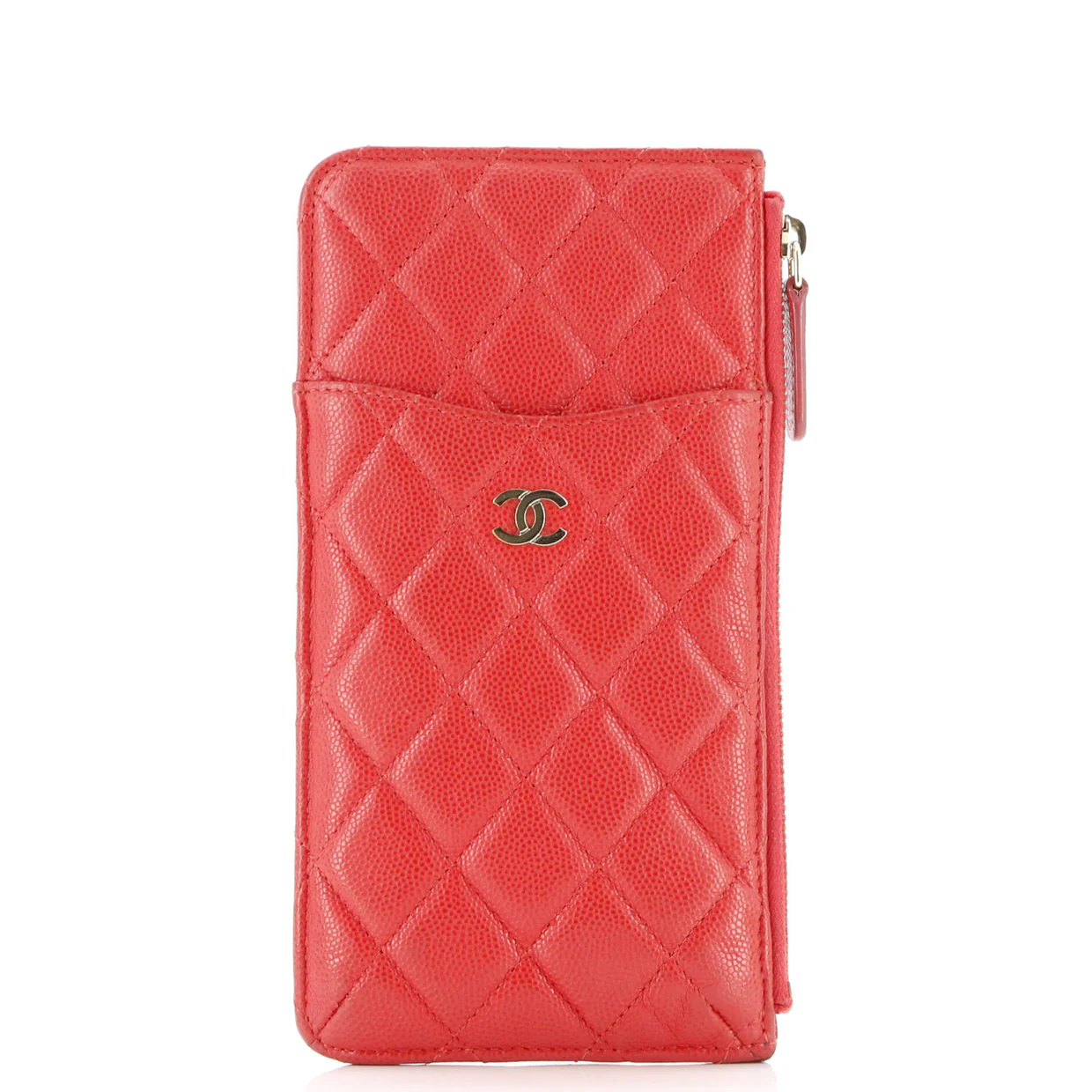 Classic Phone Case Pouch Quilted Caviar - Deep Luxury