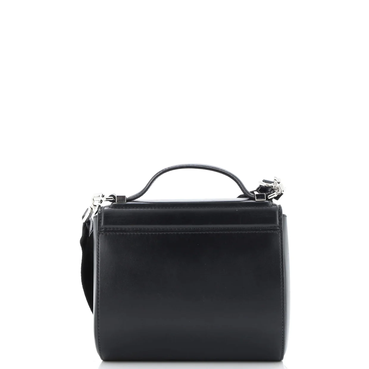 Logo Strap Pandora Box Bag Leather Mini - Deep Luxury