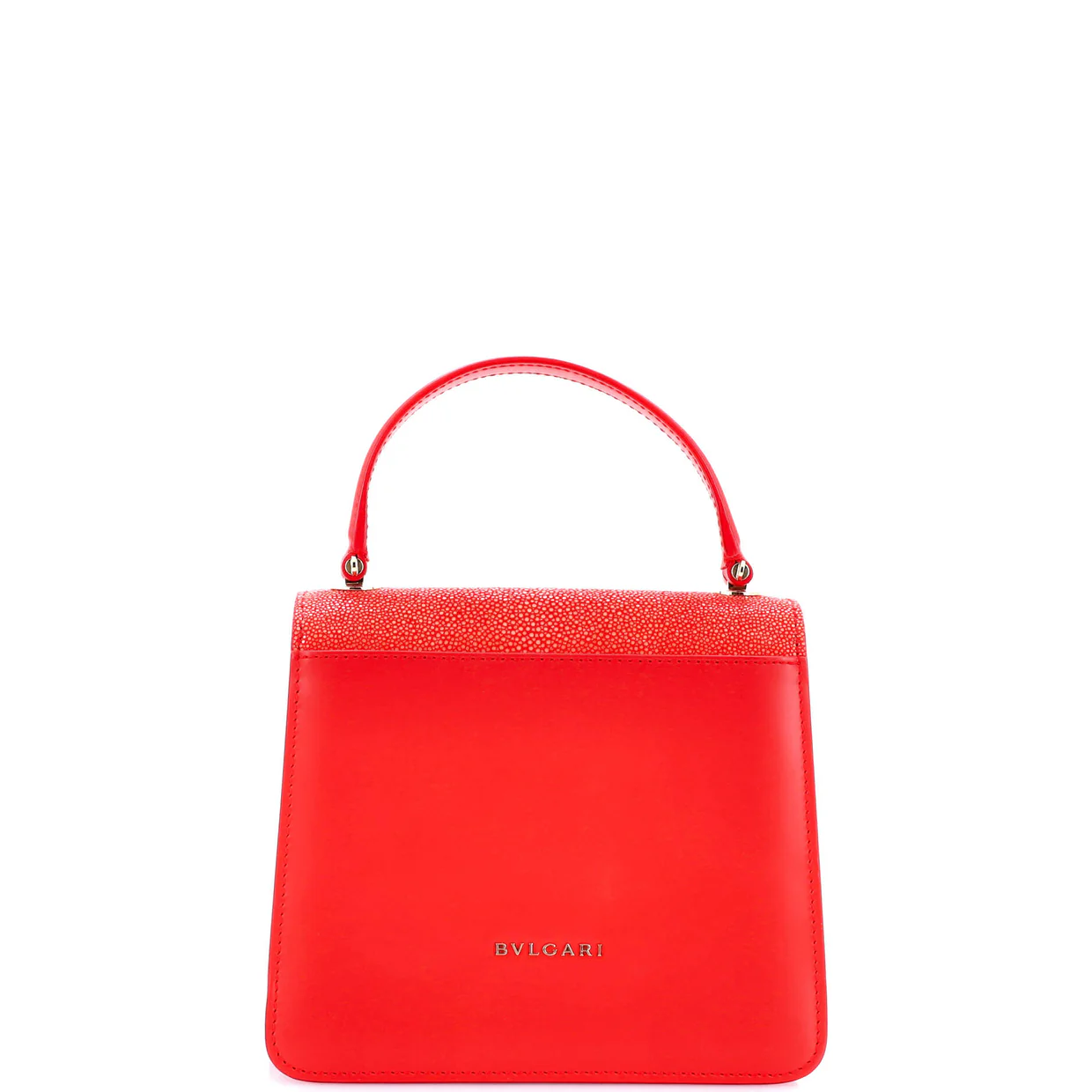 Serpenti Forever Top Handle Bag Leather and Stingray Small - Deep Luxury