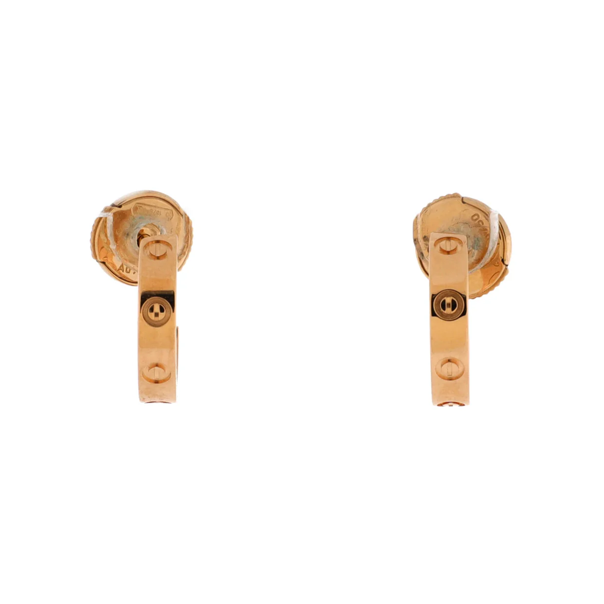 Love Hoop Earrings 18K Yellow Gold Small - Deep Luxury