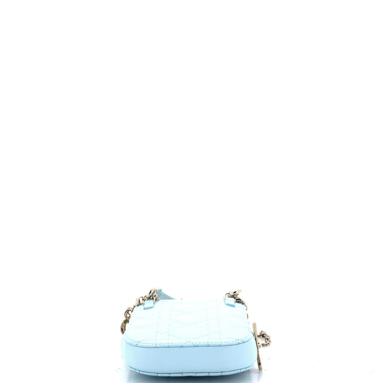Lady Dior Phone Holder on Chain Cannage Quilt Lambskin - Deep Luxury