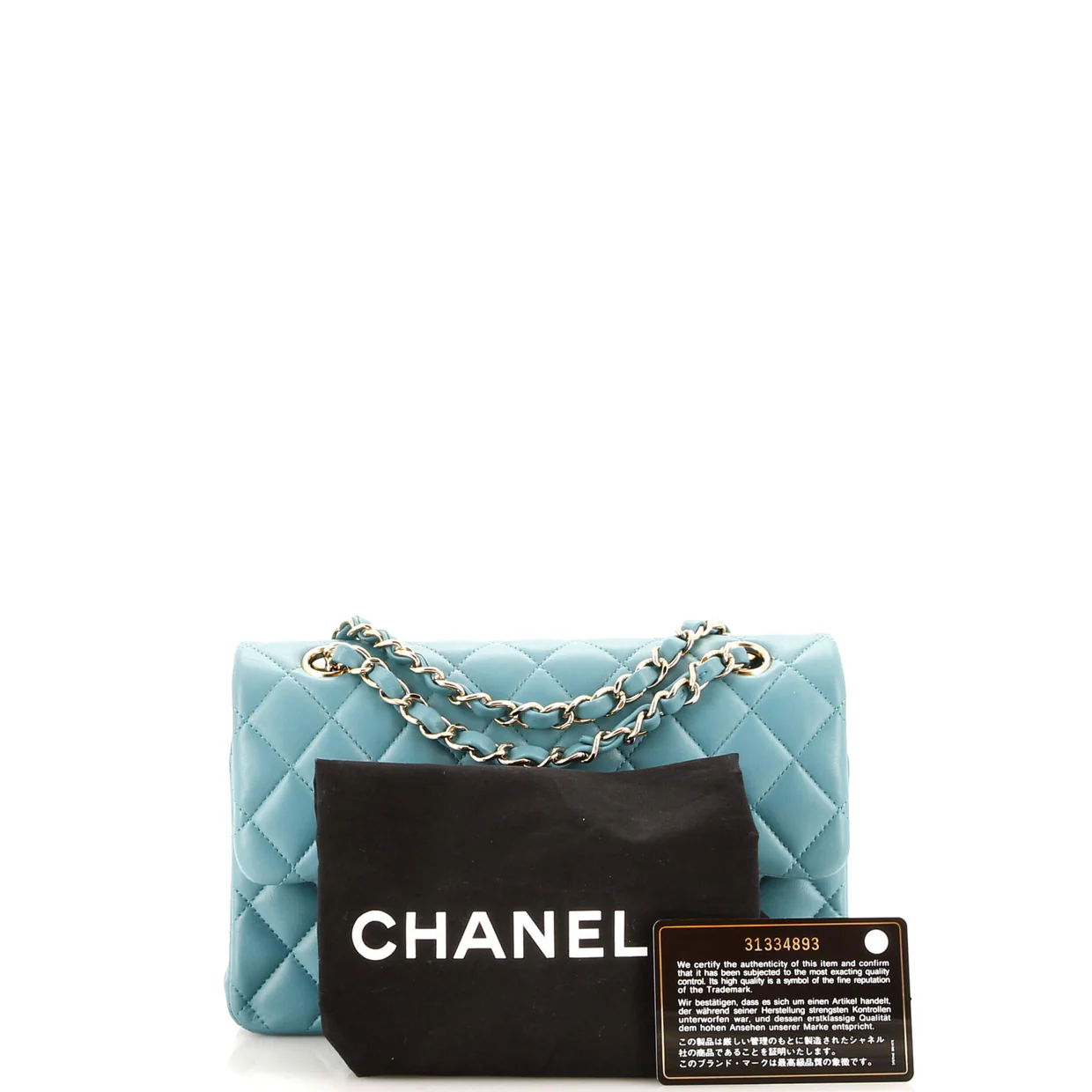 Classic Double Flap Bag Quilted Lambskin Small - Deep Luxury