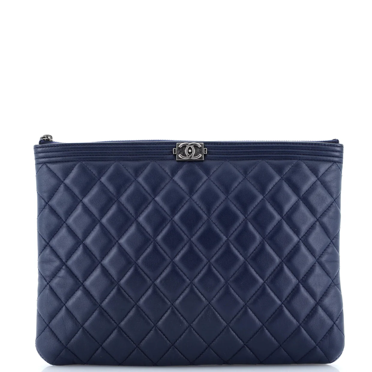 Boy O Case Clutch Quilted Lambskin Medium - Deep Luxury