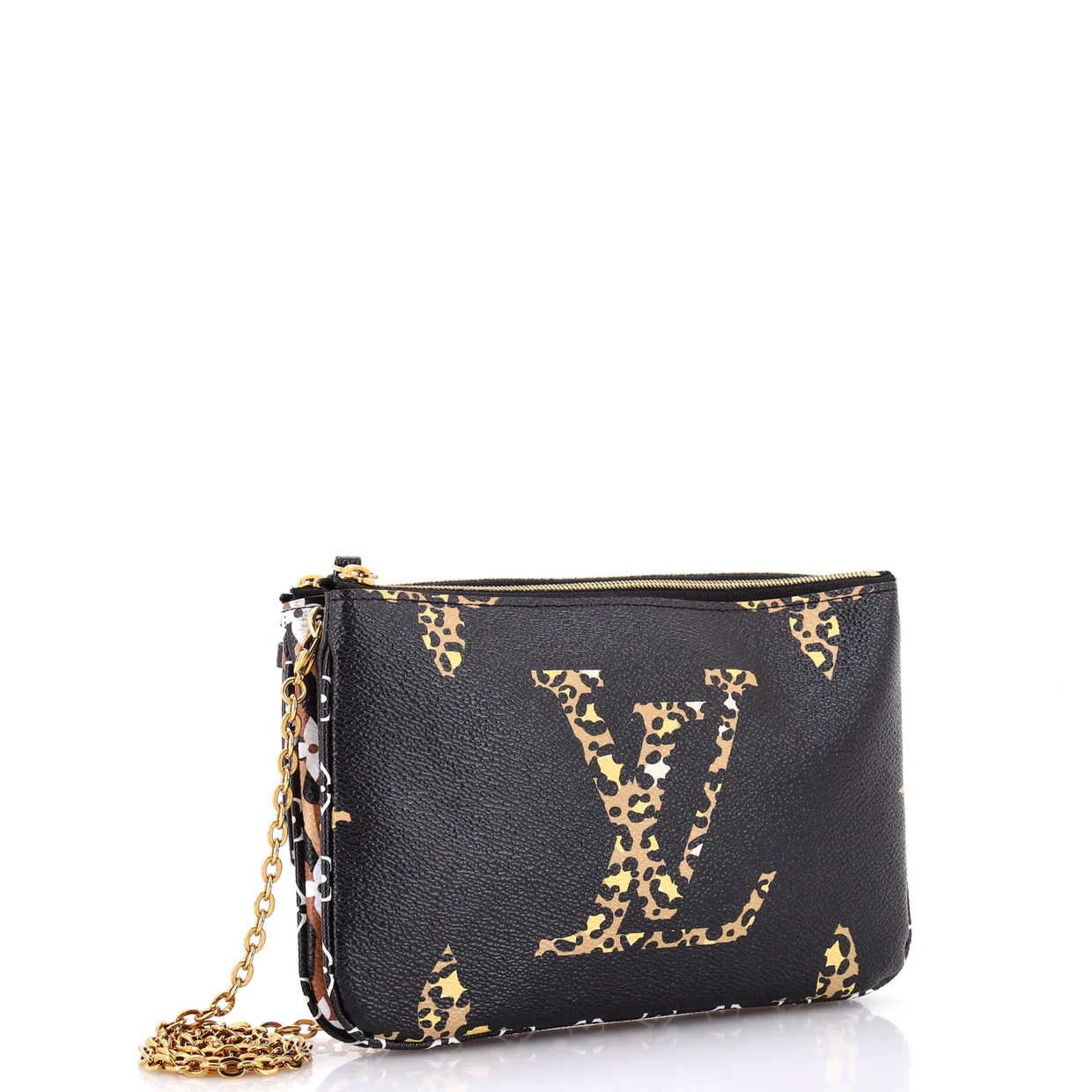 Double Zip Pochette Limited Edition Jungle Monogram Giant - Deep Luxury