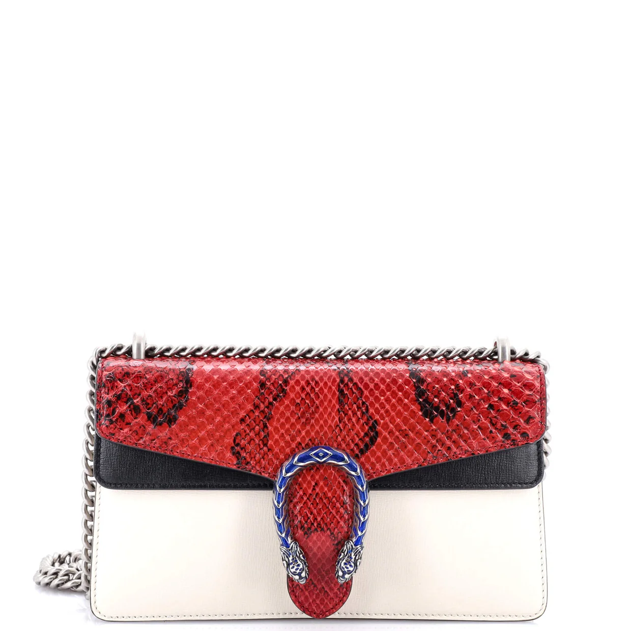 Dionysus Bag Leather with Python Small - Deep Luxury