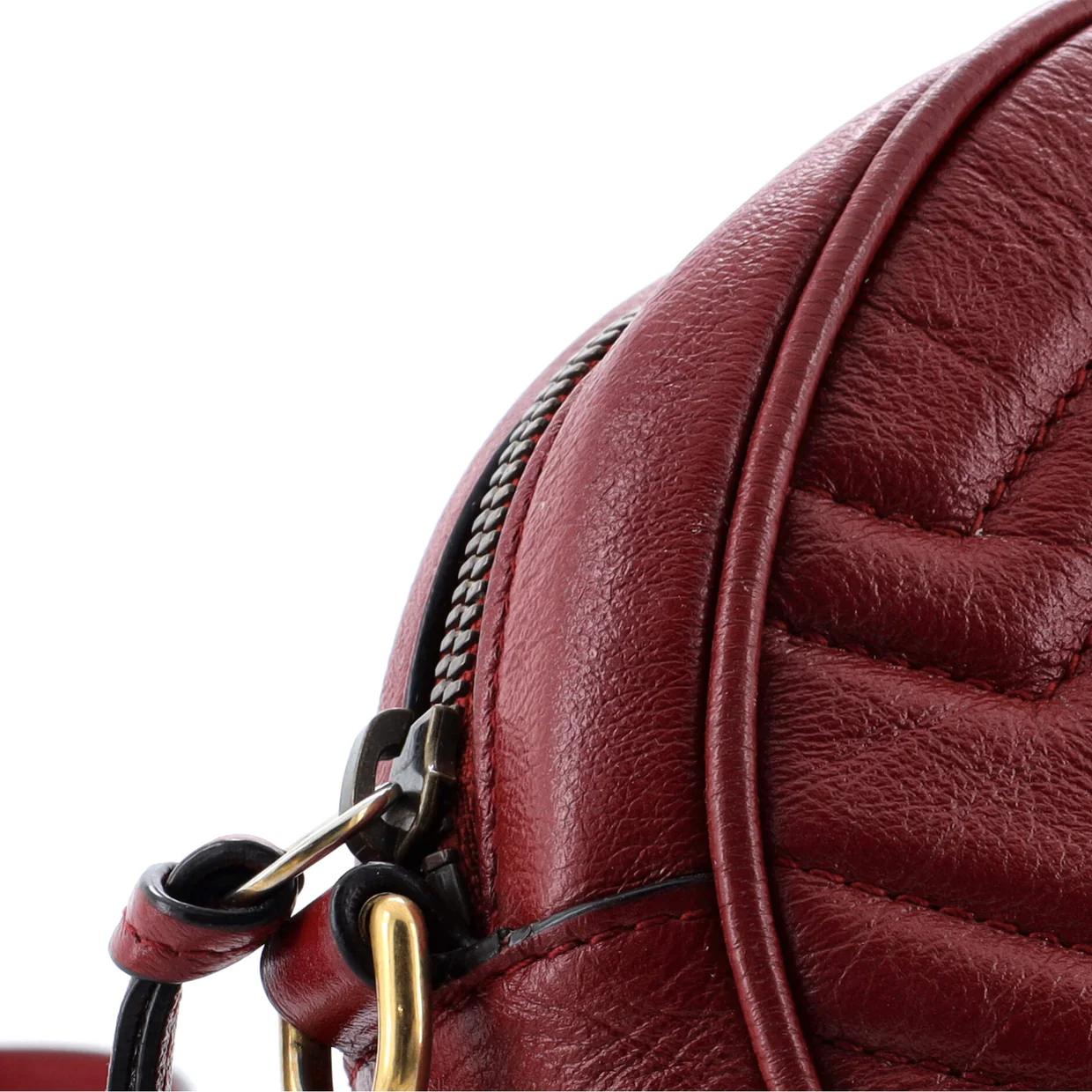 GG Marmont Round Shoulder Bag Matelasse Leather Mini - Deep Luxury